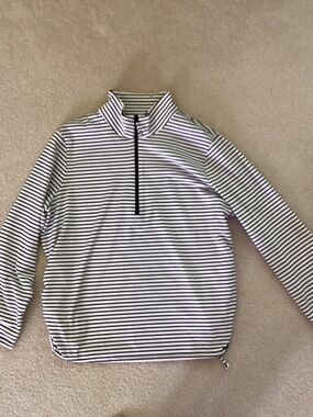 Chico’s Zenergy black and white half zip 3